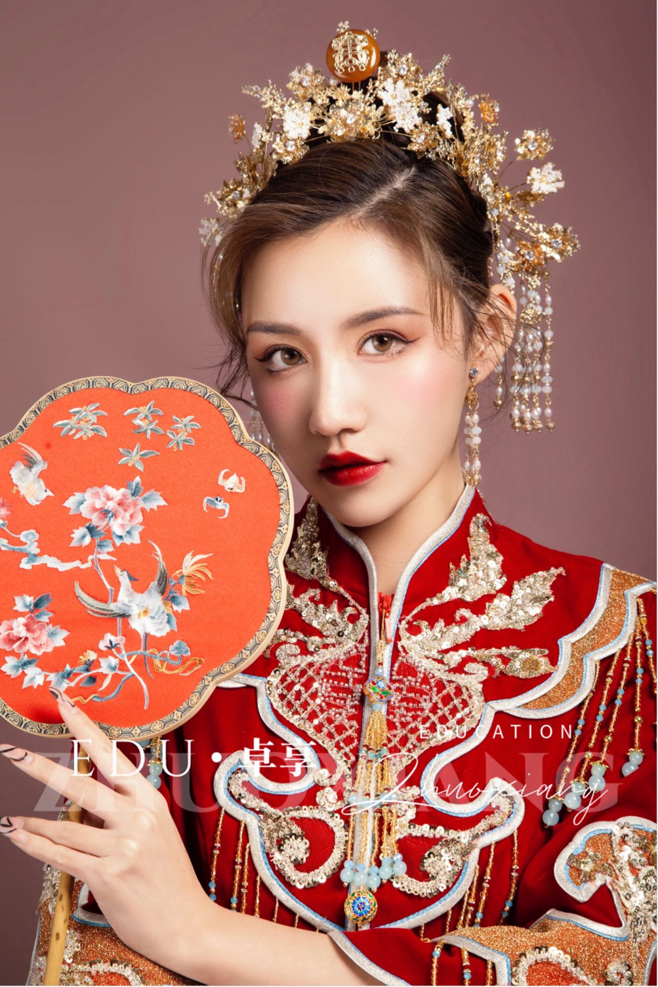 兰州化妆美发学校卓享教育新中式新娘造型