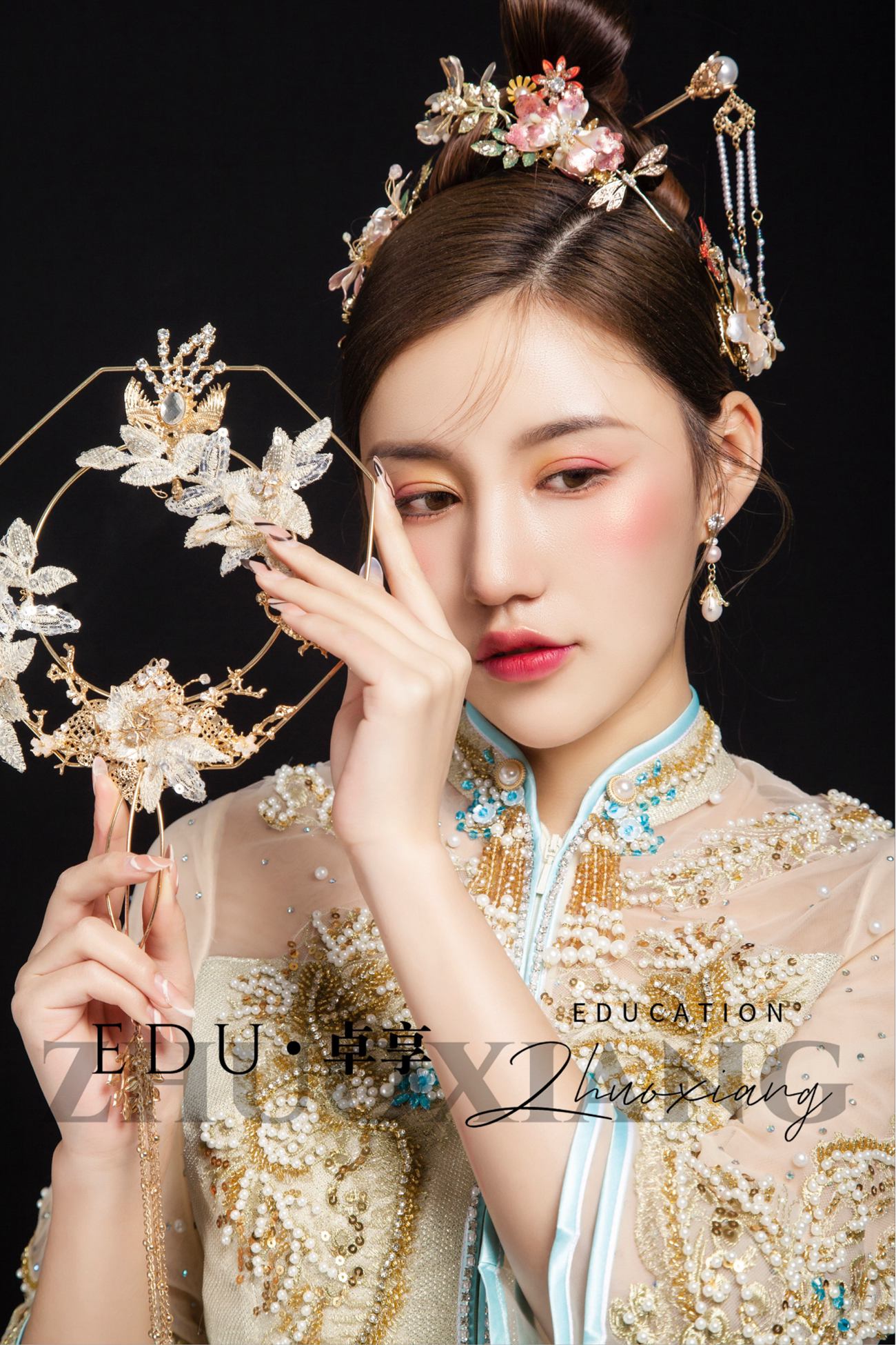 兰州化妆美发学校卓享教育分享新中式新娘