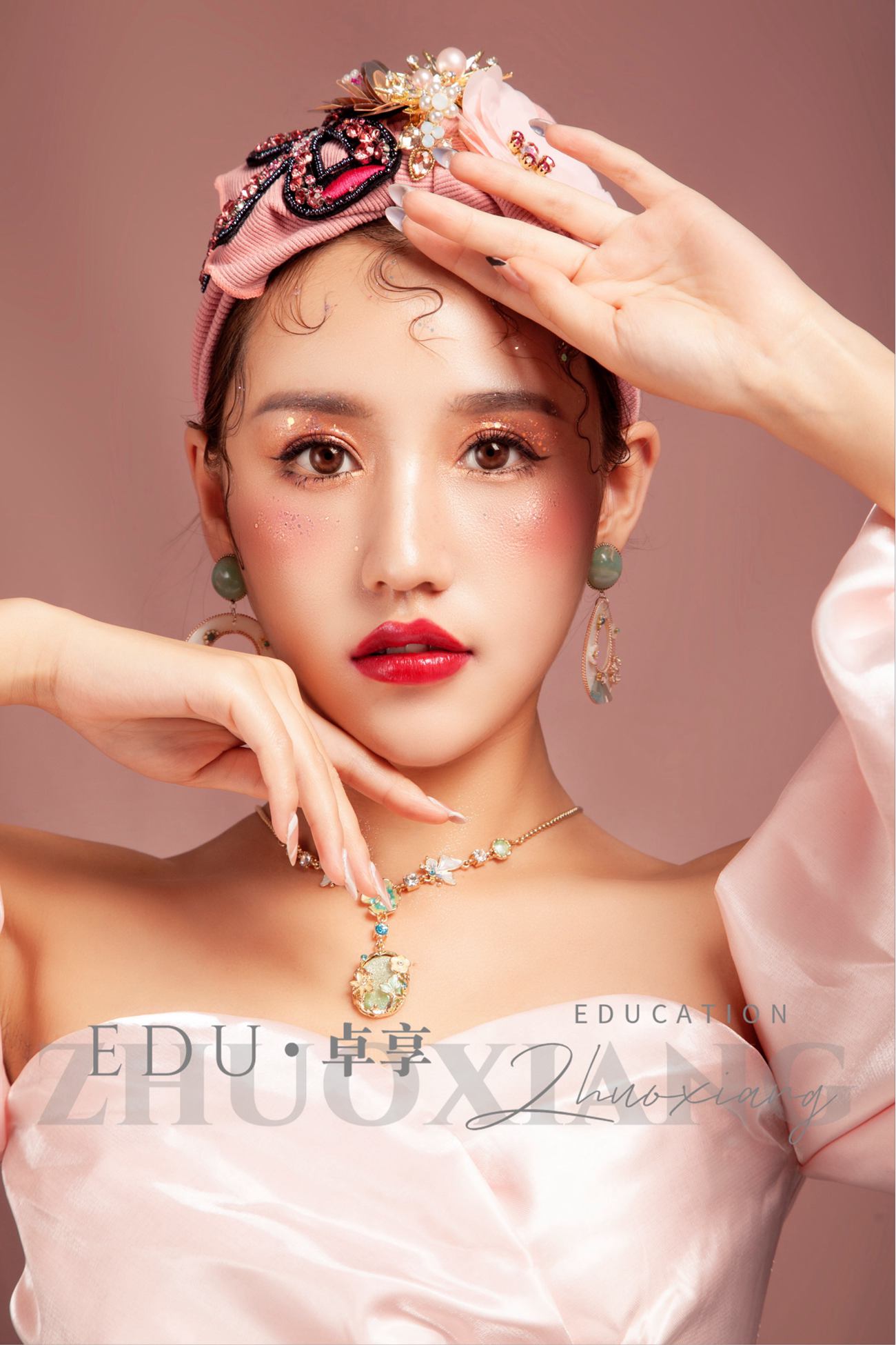 兰州化妆美发学校卓享教育巴洛克风格新娘造型分享