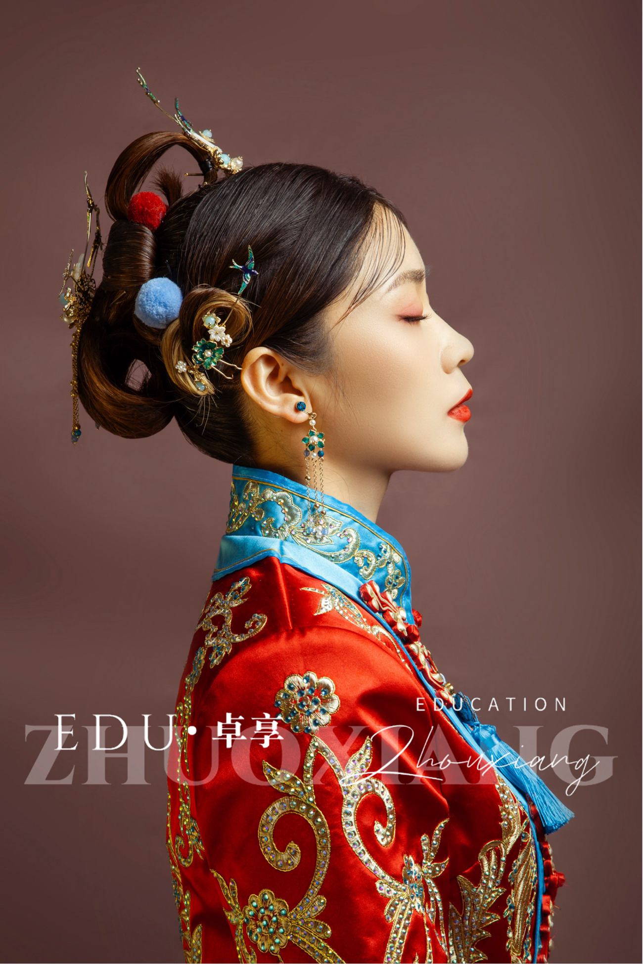兰州化妆美发学校卓享教育展妆欣赏