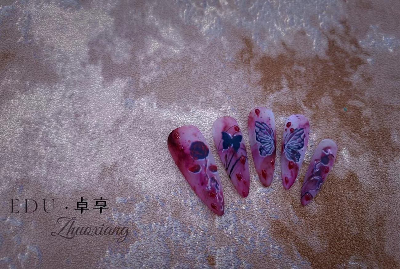 兰州美甲美睫学校卓享教育分享美甲班学员作品及美甲小知识