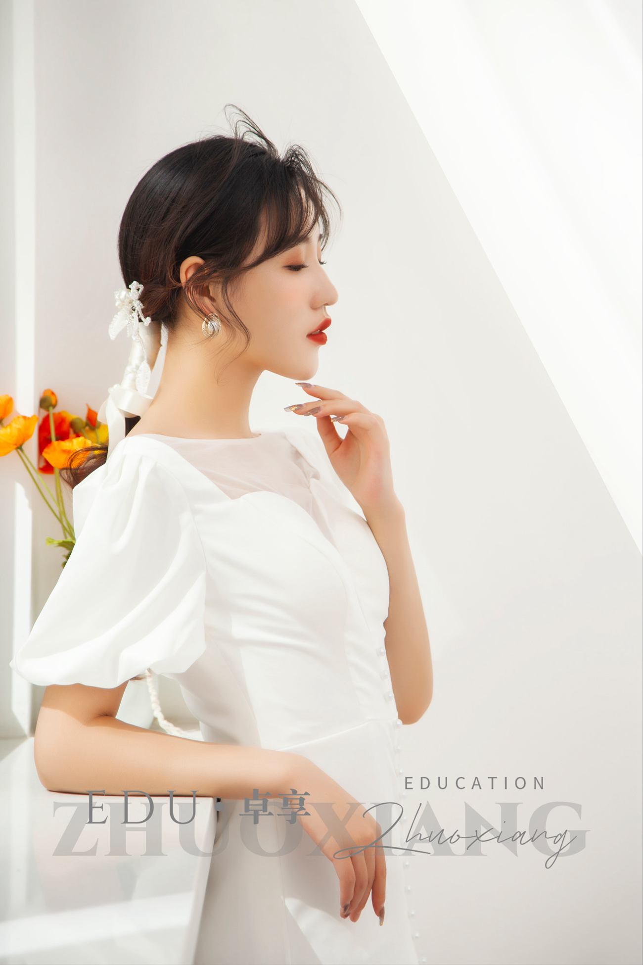 兰州化妆美发学校卓享教育韩系新娘妆容