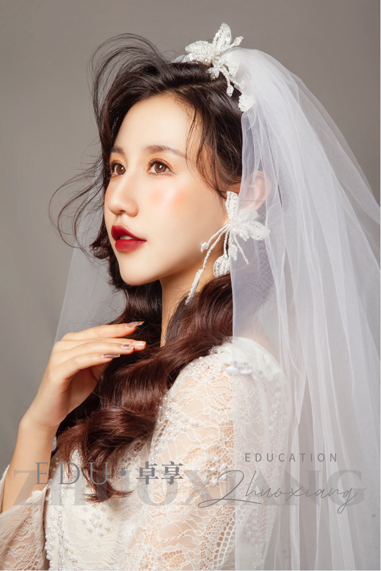 兰州化妆美发学校卓享教育复古韩系新娘造型