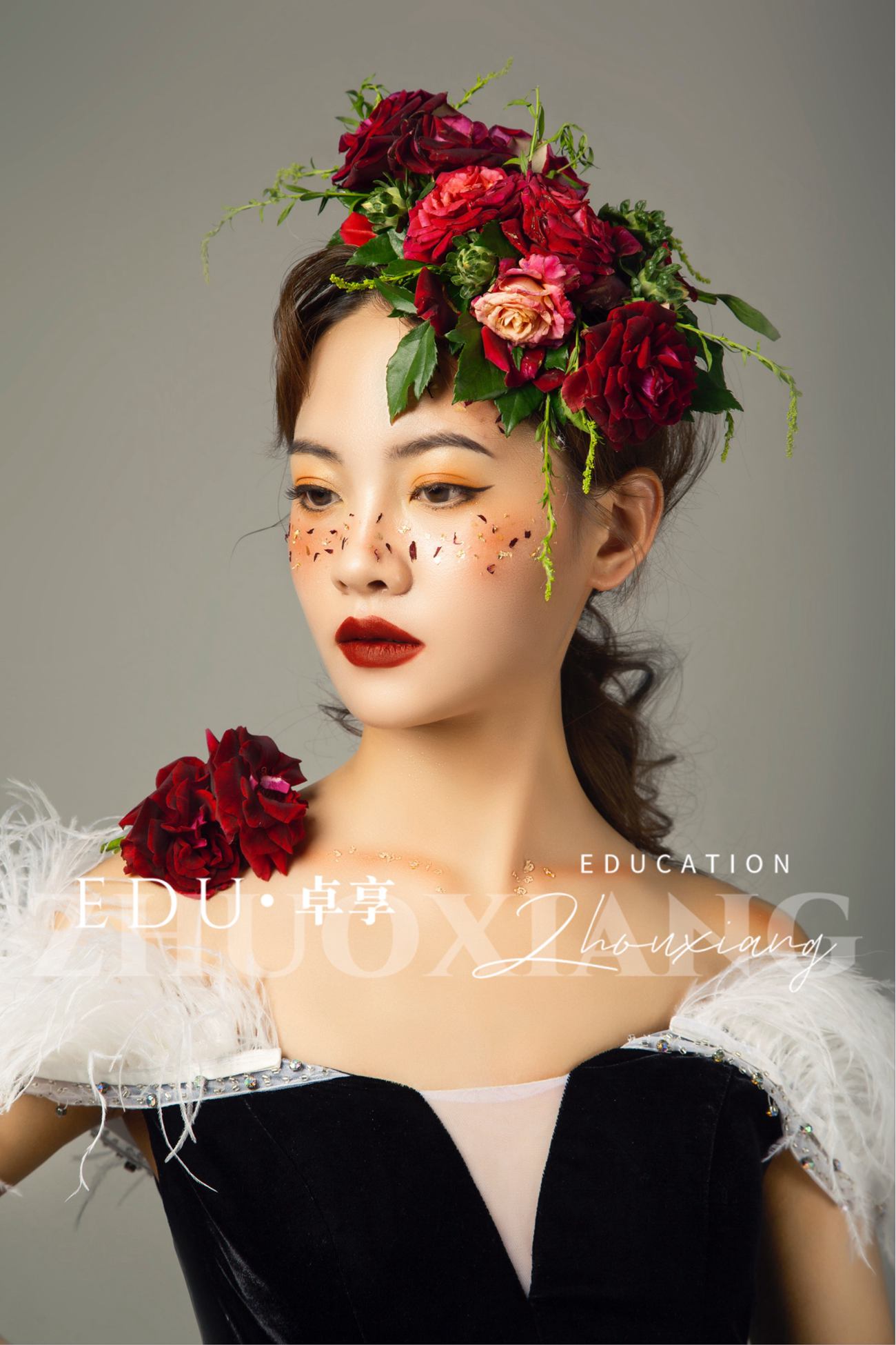 兰州化妆美发学校卓享教育鲜花新娘