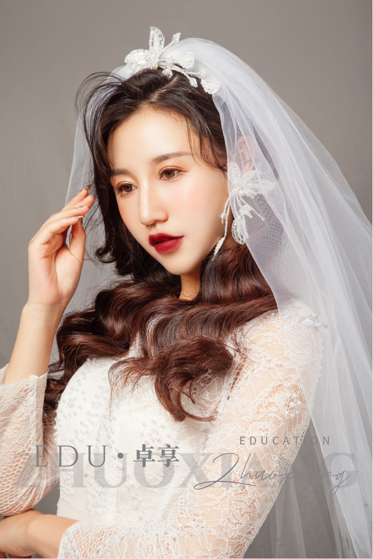 兰州化妆美发学校卓享教育复古韩系新娘造型
